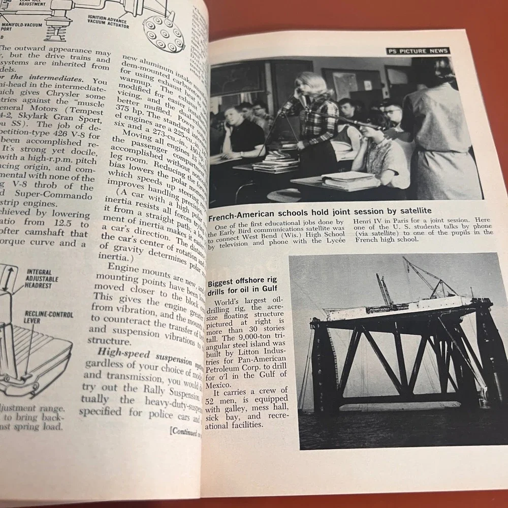 Popular Science September 1965‎ Vintage Magazine 1966 Cars Ford Bronco Lindbergh